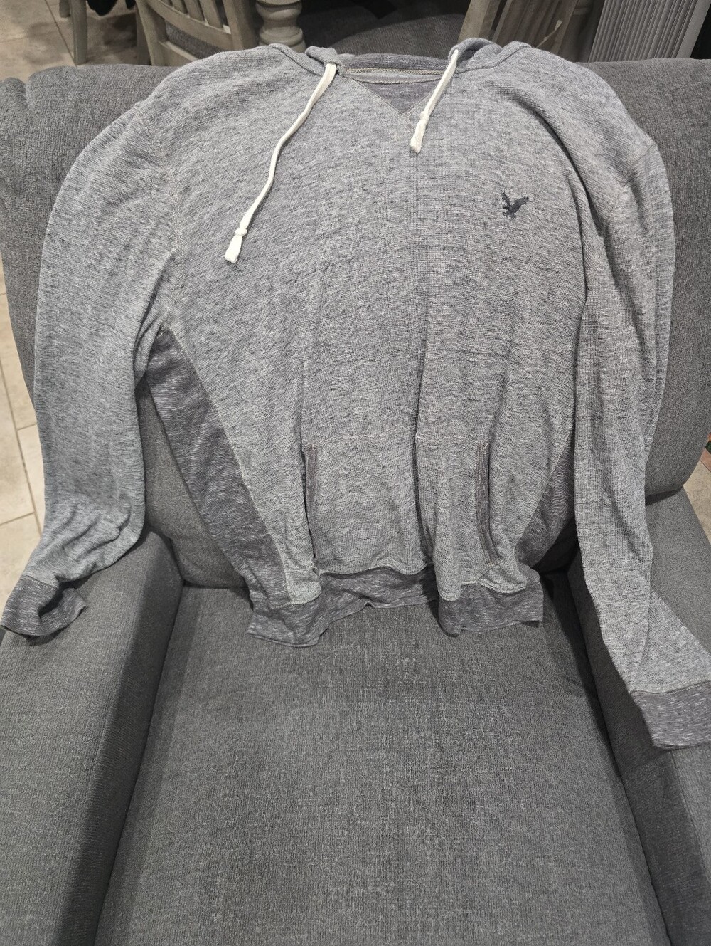 Heritage Men's Heather Gray Crewneck Hoodie Sweater